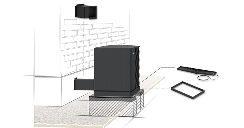 Εγκατάσταση αντλίας θερμότητας σε θεμέλιο ή βάση εδάφους