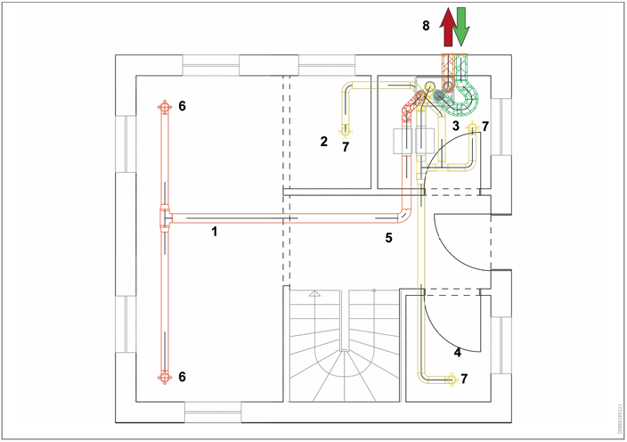 Κεντρικός αερισμός με ανάκτηση θερμότητας και προθέρμανση αέρα (integral)
