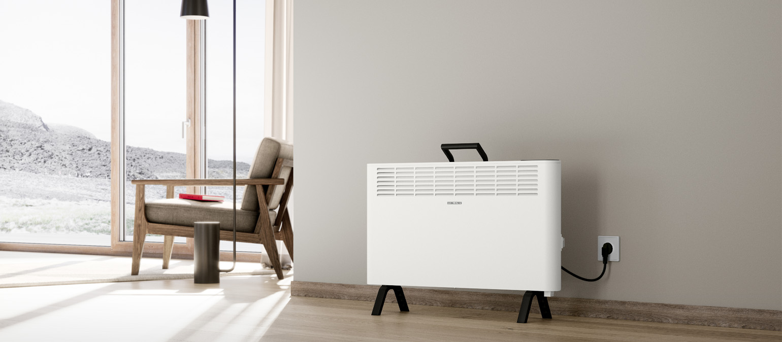 STIEBEL ELTRON CNS 2000 Plus LCD Move – ηλεκτρικός θερμοπομπός σε μοντέρνο σαλόνι STIEBEL ELTRON CNS 2000 Plus LCD Move – ηλεκτρικός θερμοπομπός σε μοντέρνο σαλόνι