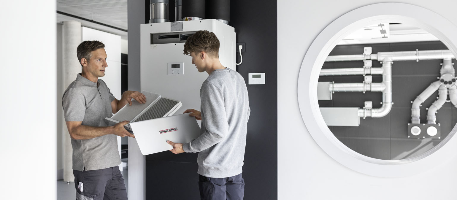 Εγκατάσταση κεντρικών μονάδων αερισμού STIEBEL ELTRON VRC-W 450/600 Premium με ανάκτηση θερμότητας