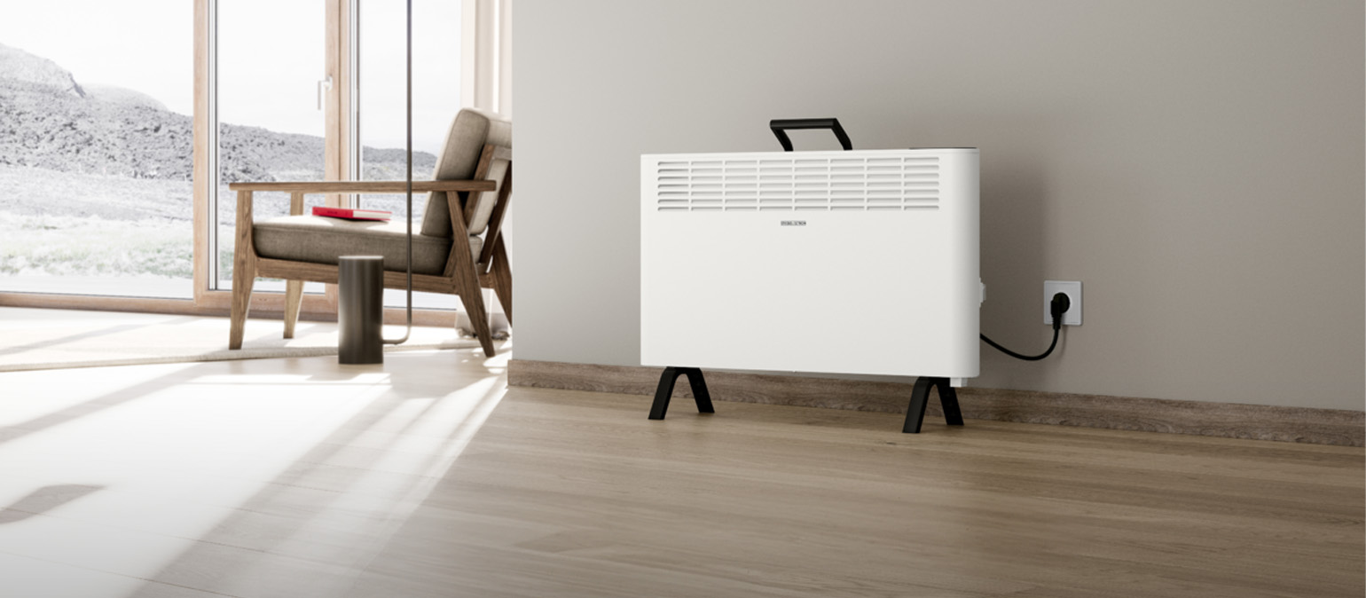 STIEBEL ELTRON CNS 2000 Plus LCD Move – θερμοπομπός σε μοντέρνο σαλόνι